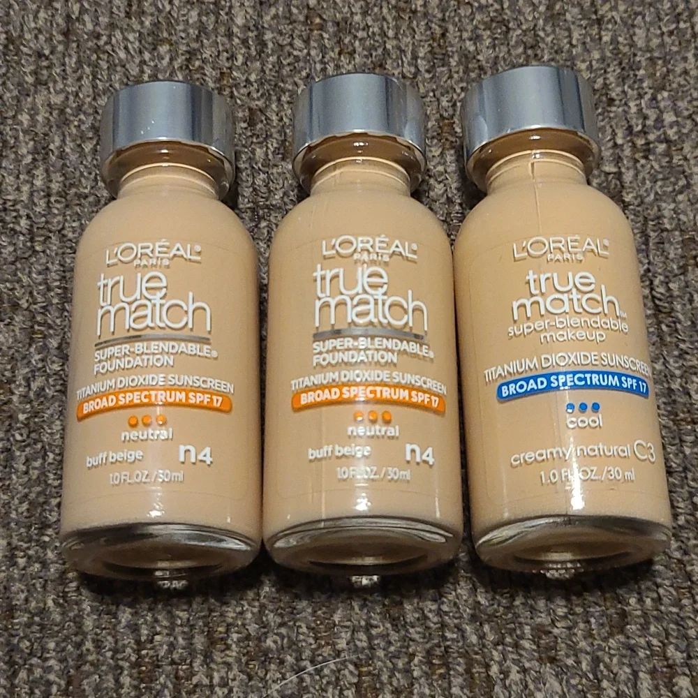LOREAL TRUE MATCH 3 BOTTLES FOUNDATION